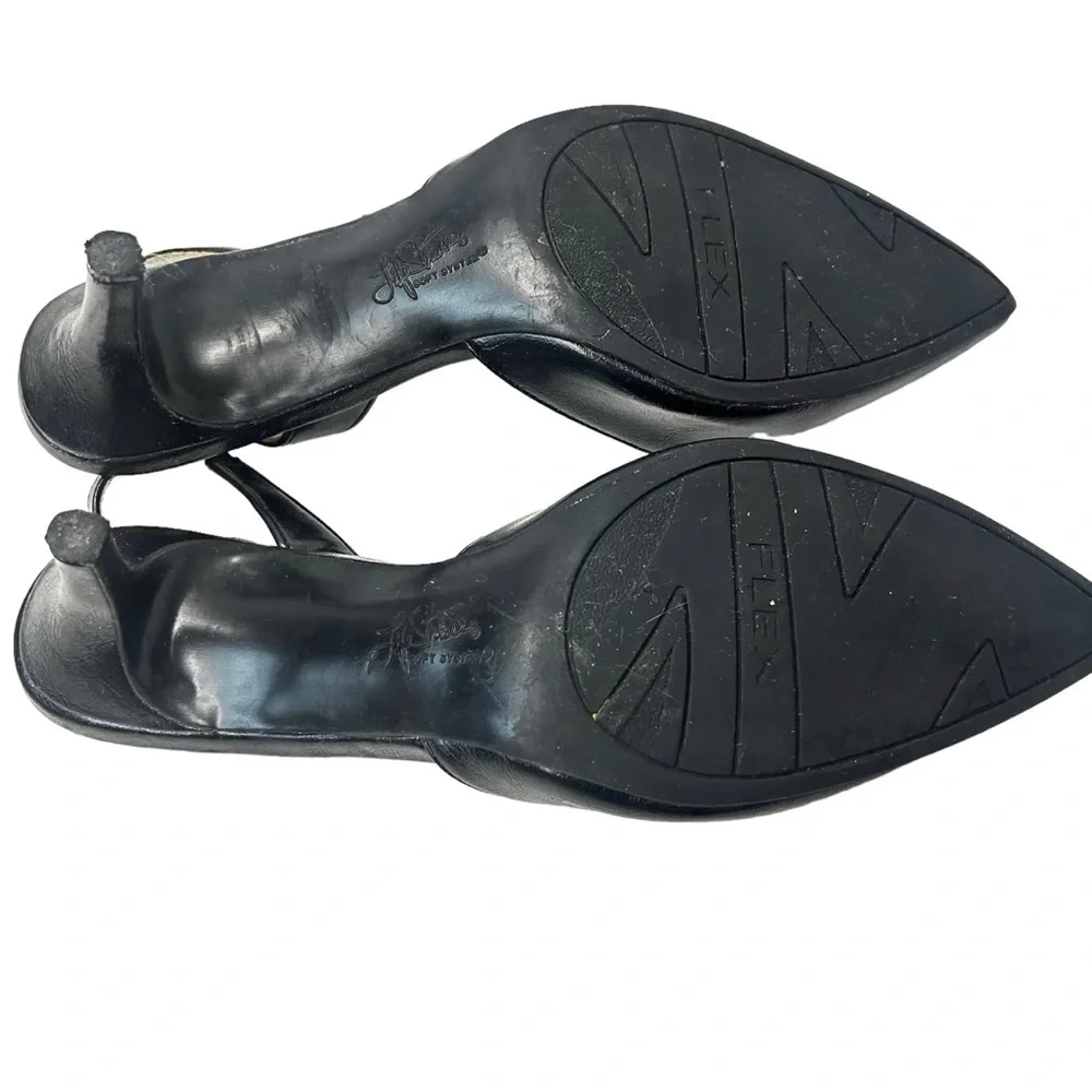 Life Stride Shane Black Pointy Toe Sandal Heel Pump - Picture 7 of 8